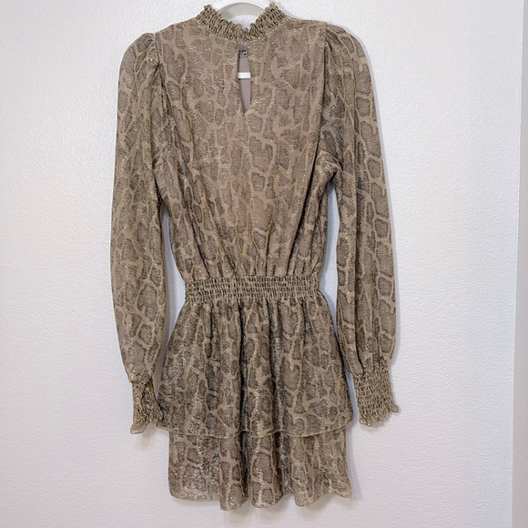 Show Me Your Mumu - Russo Ruffle Dress - Glitter Python - Small. B88 - Picture 7 of 11